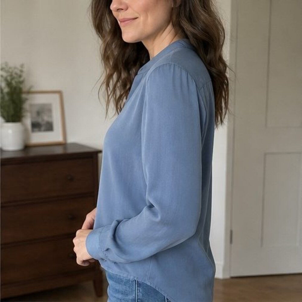 Olive Button Blouse - Picture 3 of 6